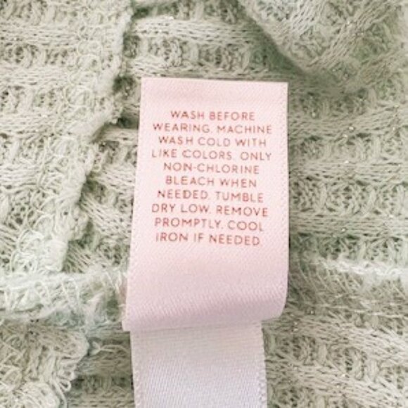 LC Lauren Conrad Sage Green Mock Turtleneck Tunic with Ruffled Hem - Picture 5 of 5